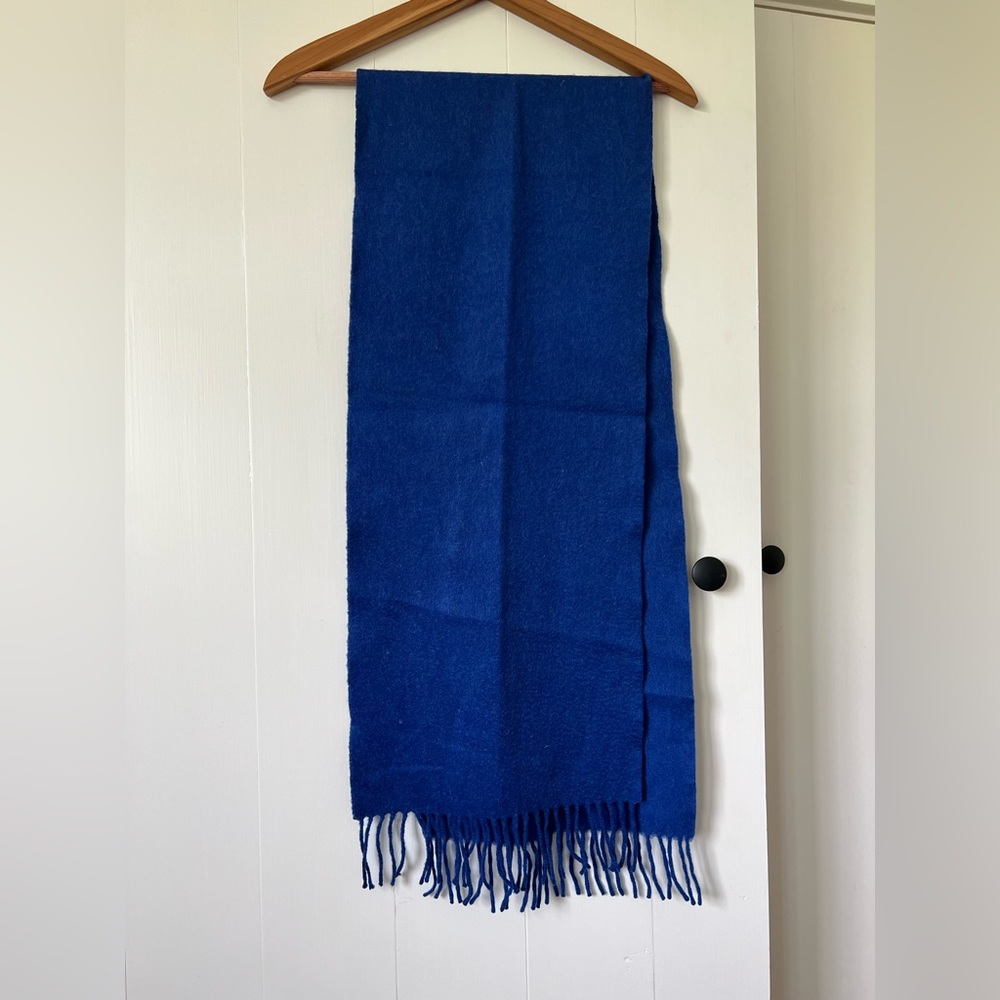 Brooks Brothers blue cashmere scarf